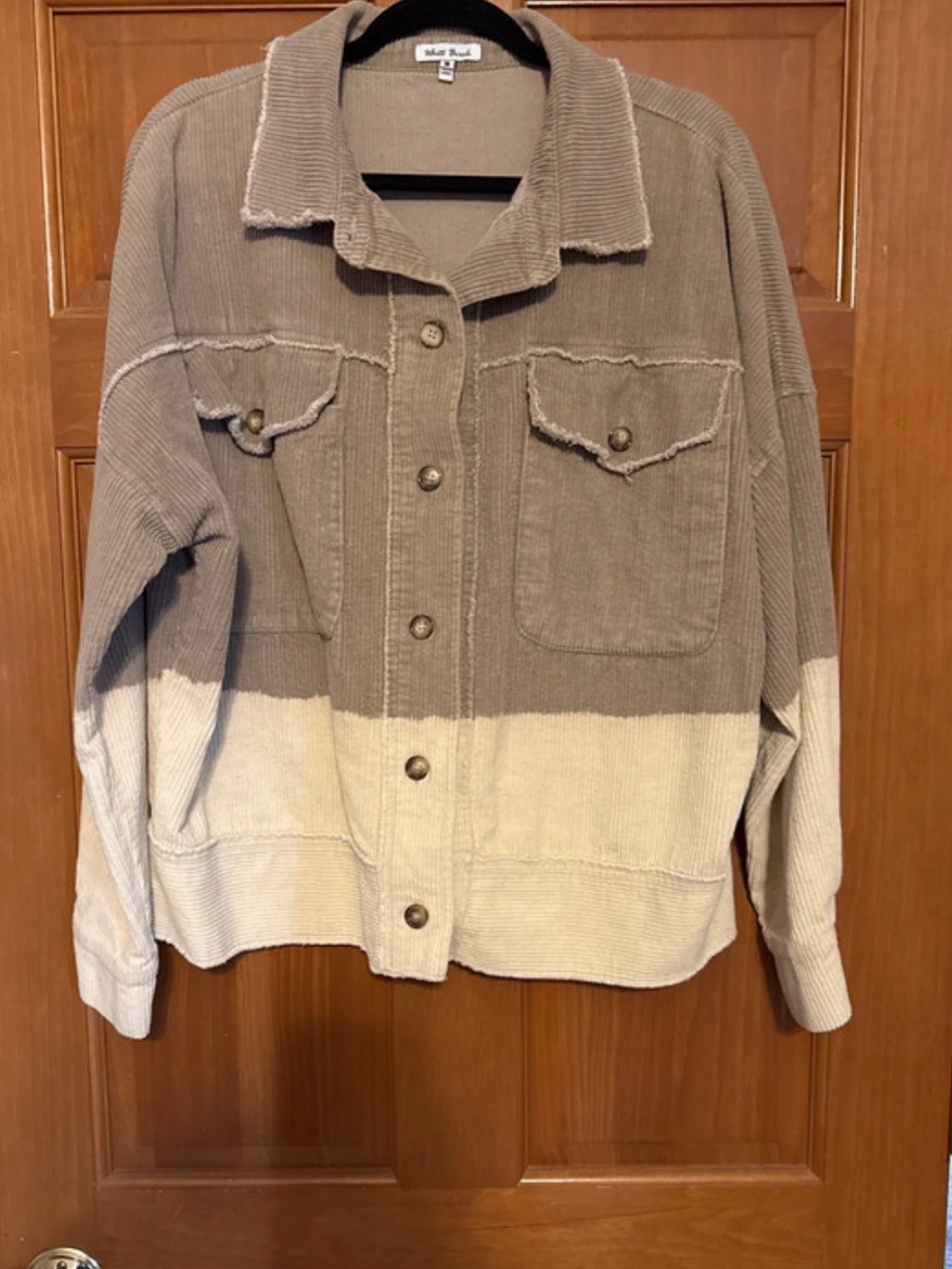 NWOT white birch two toned corduroy jacket
Size M